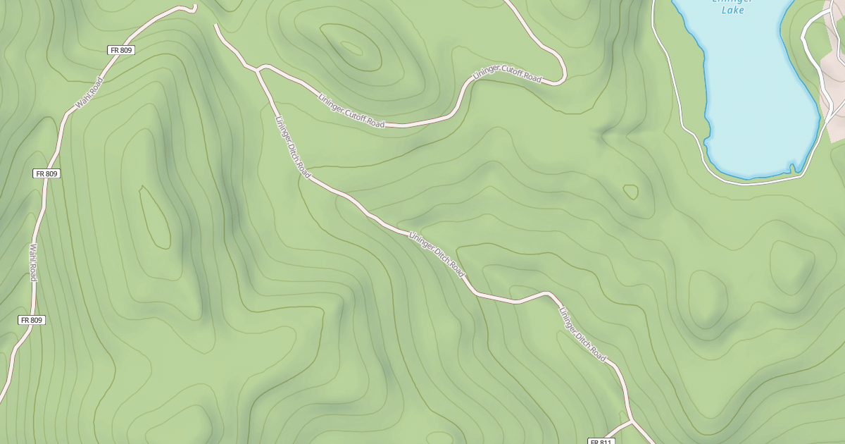 Map preview of LININGER DITCH