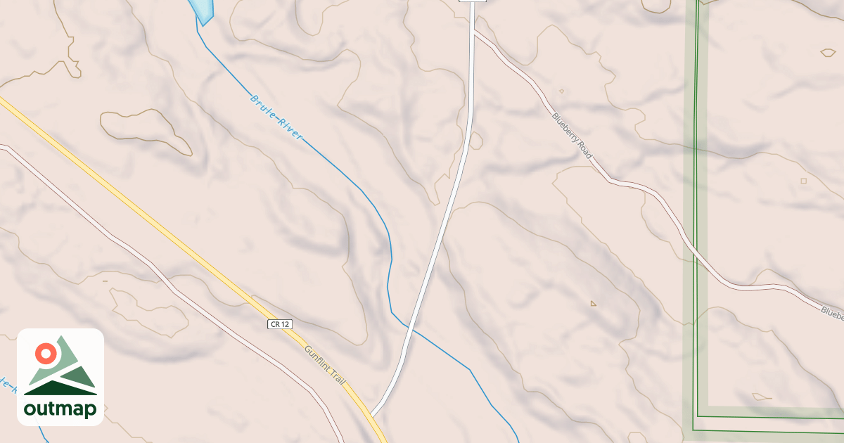 Map of Gunflint To Grand Portag Trail