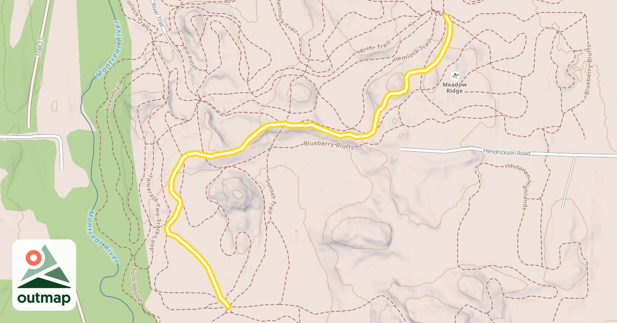 Map of Sunset Trail