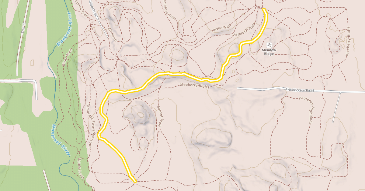 Map preview of Sunset Trail