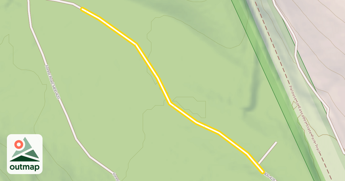 Map of Forest Road 5400-428