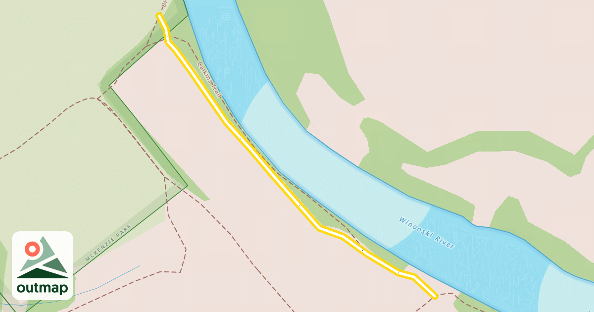 Map of Calkins Trail