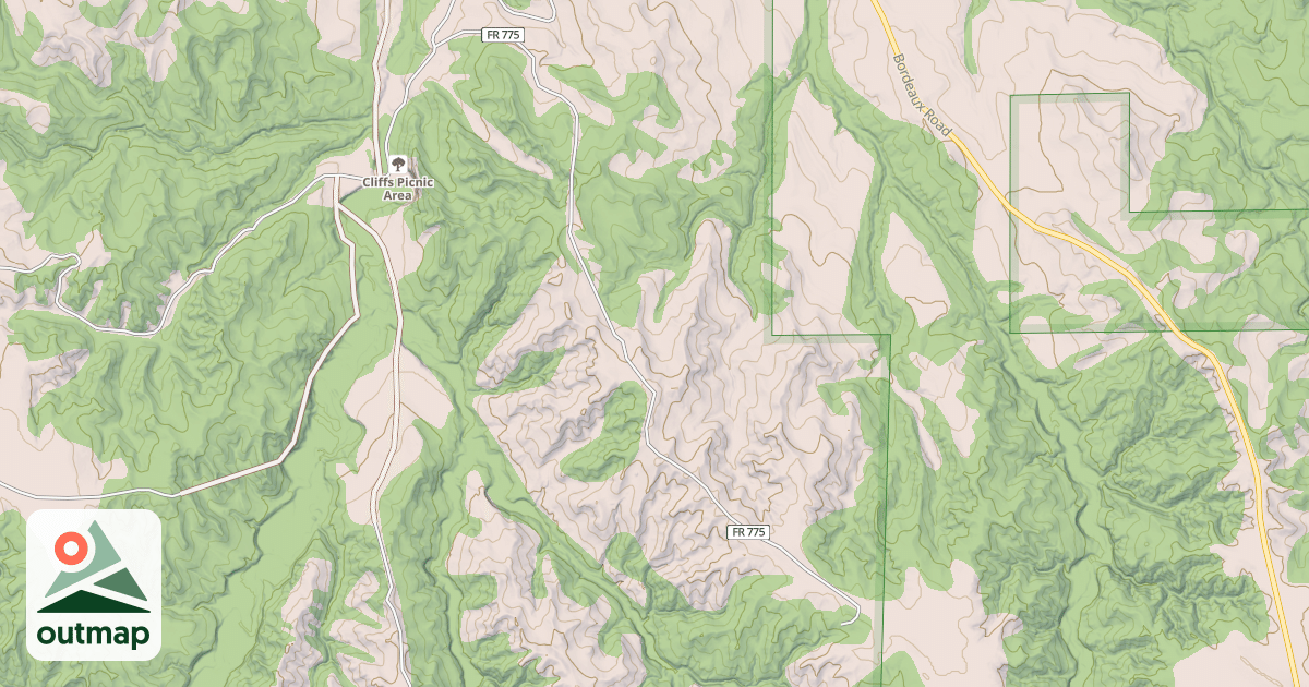 Map of USFS National Forest System Roads {05DF0C8B-F465-4405-B898-D26FE48D9769}
