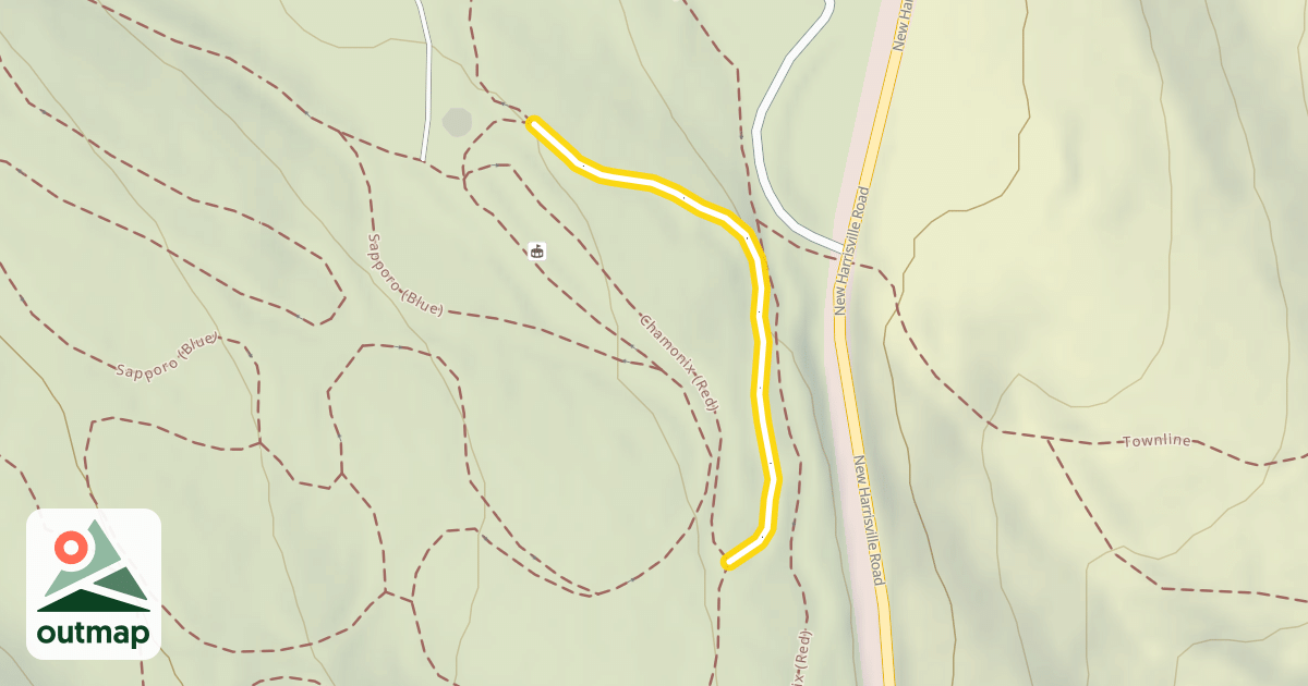 Map of Chamonix (Red)