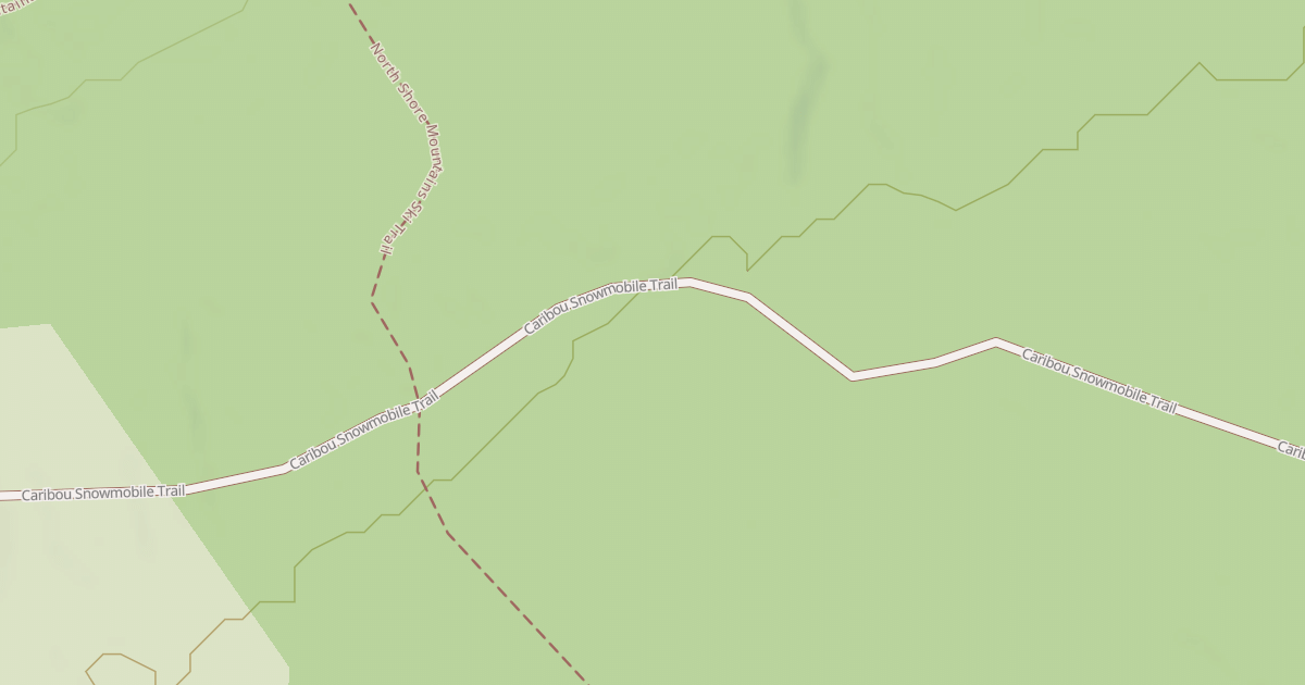 Map preview of Caribou Snowmobile Trail