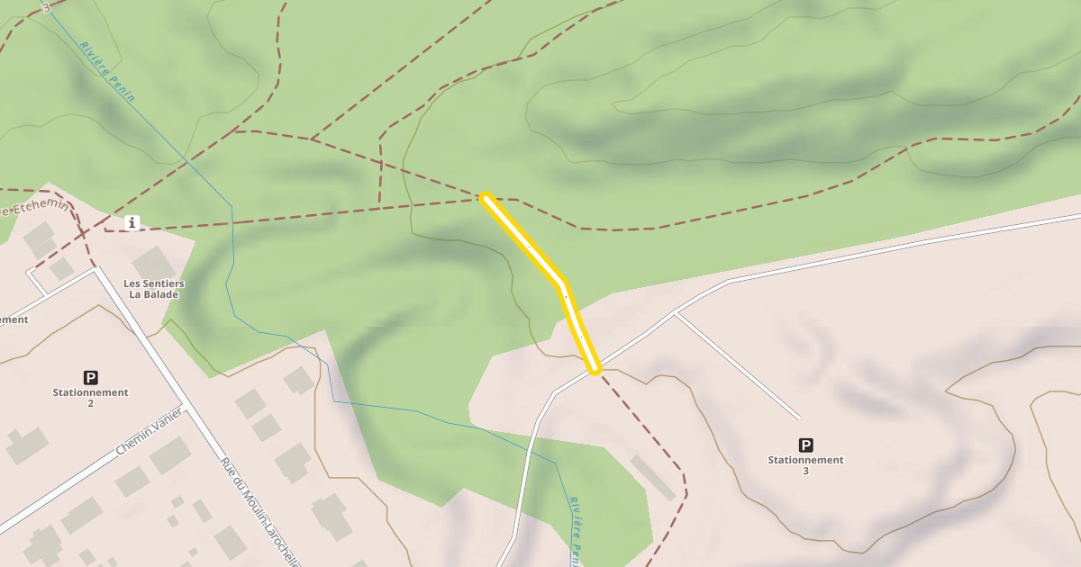 Map preview of Accès stationnement #3