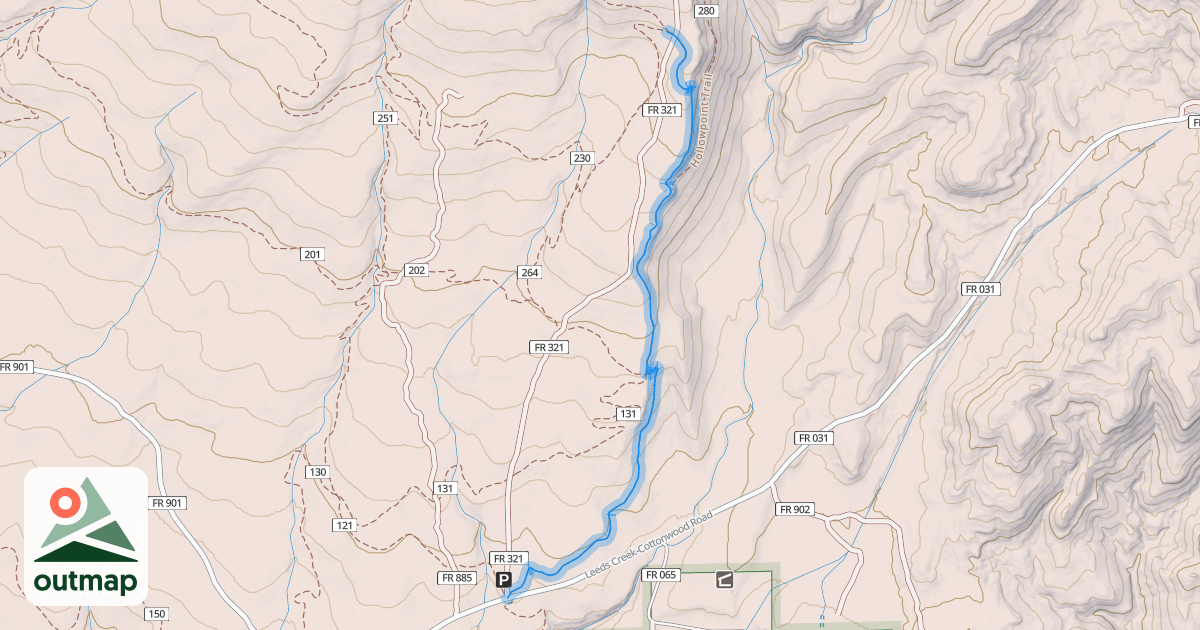 Map of Rooster Trail