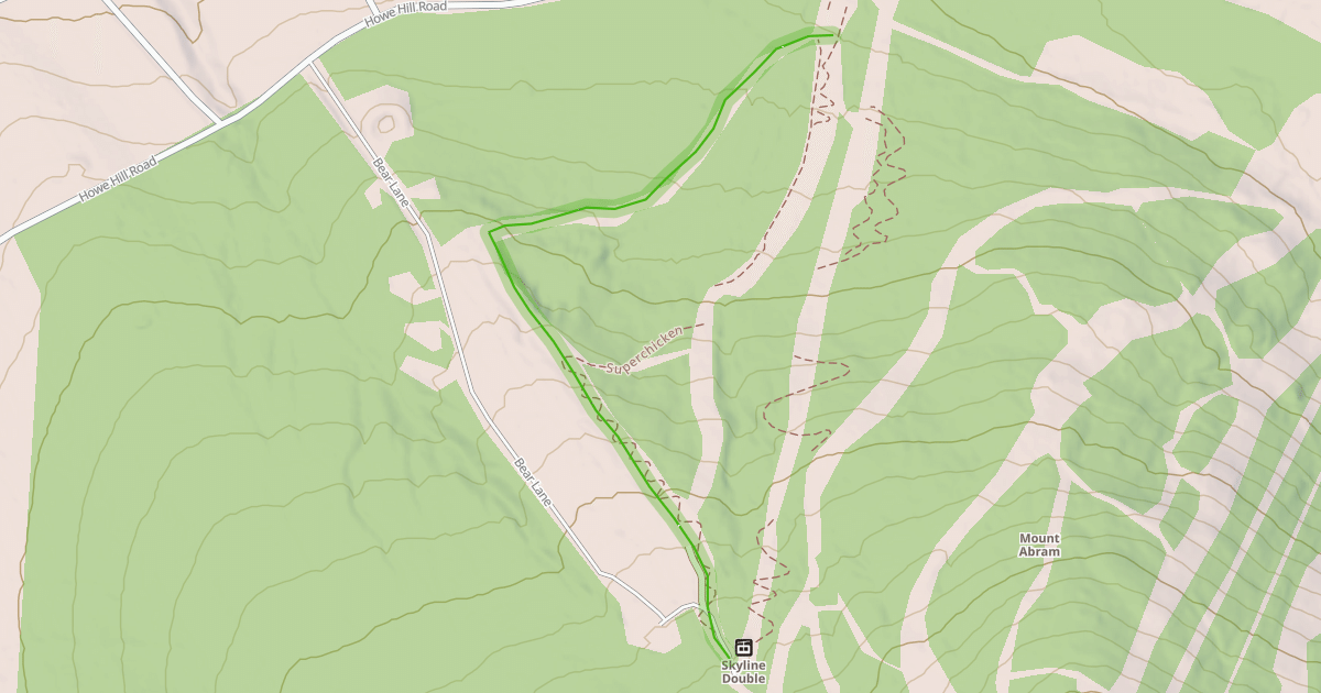 Map preview of Skyline Drive