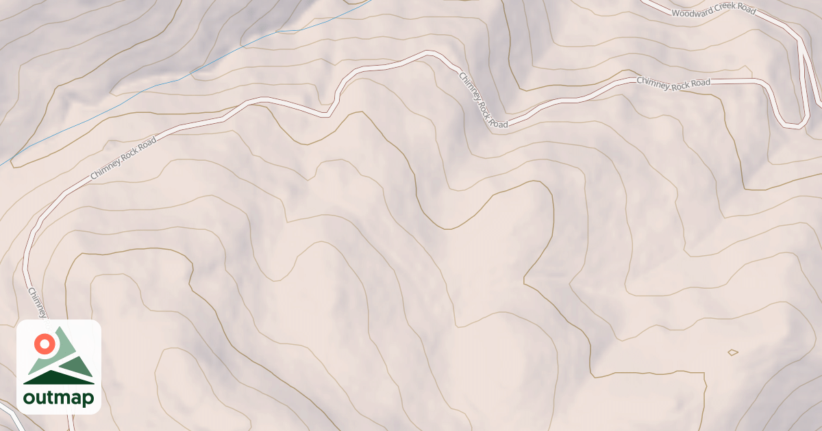 Map of CHIMNEY ROCK