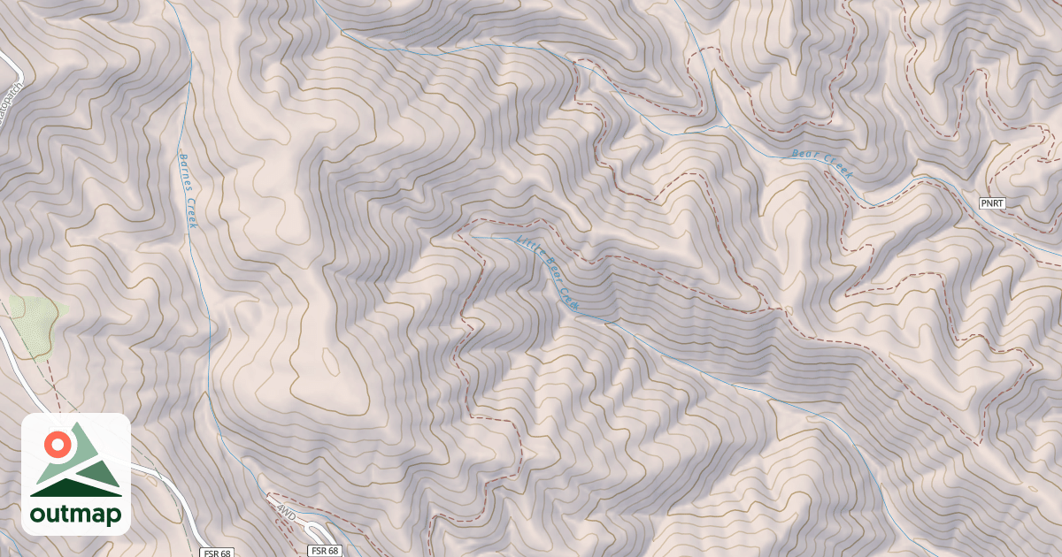 Map of BARNES CREEK