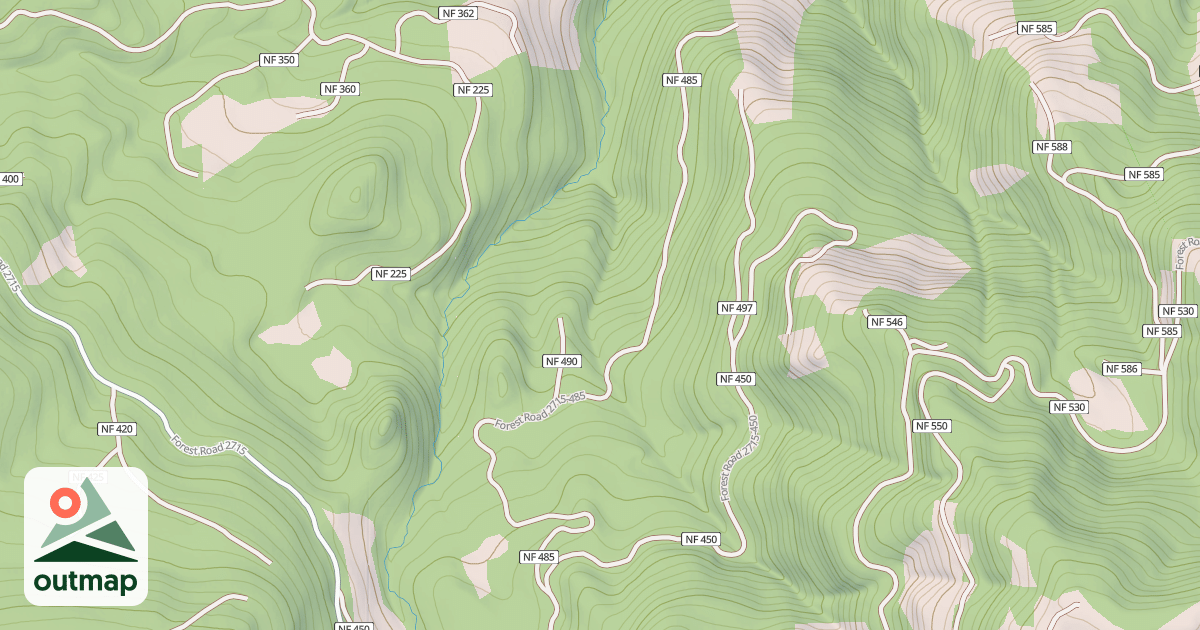 Map of CALFHEAD T.S.