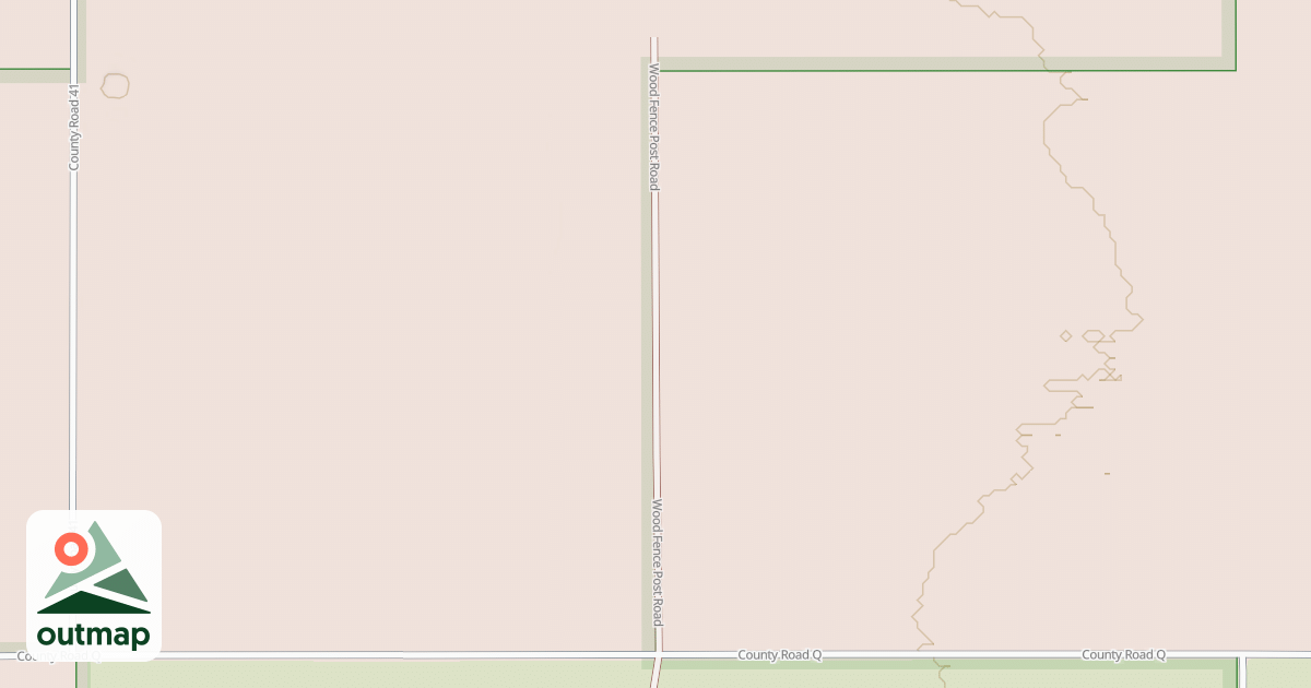 Map of WOOD FENCE POST
