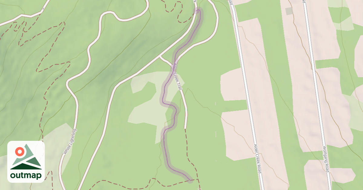 Map of Alder Creek Trail