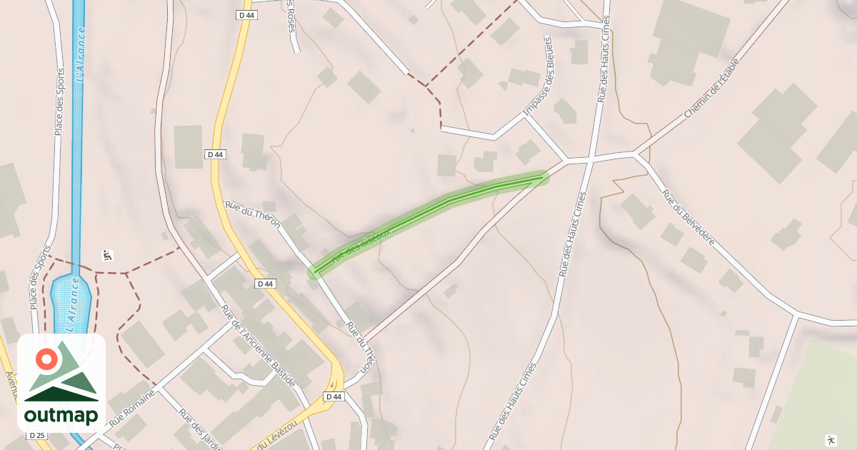 Map of Rue des Oiseaux