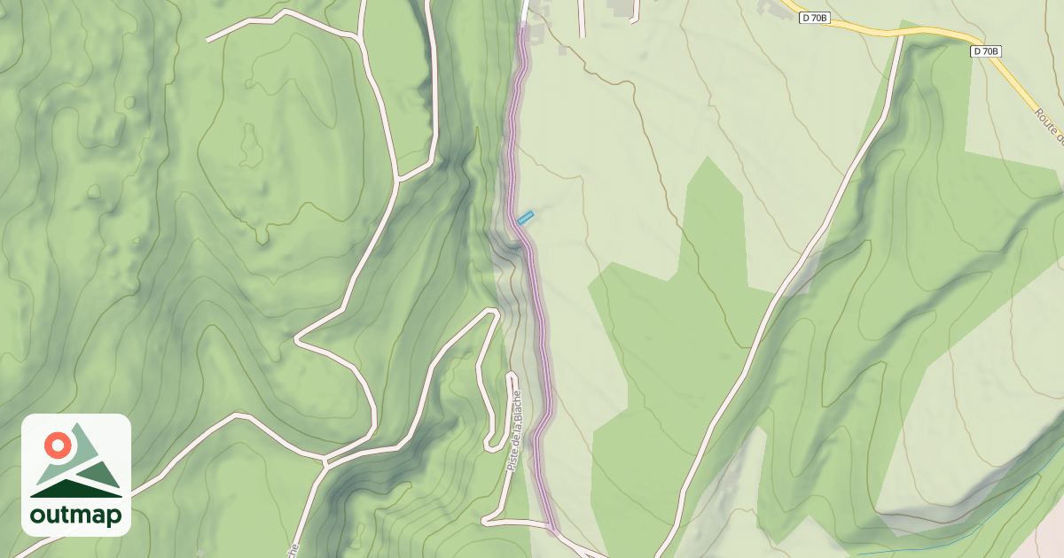 Map of Piste de la Blache