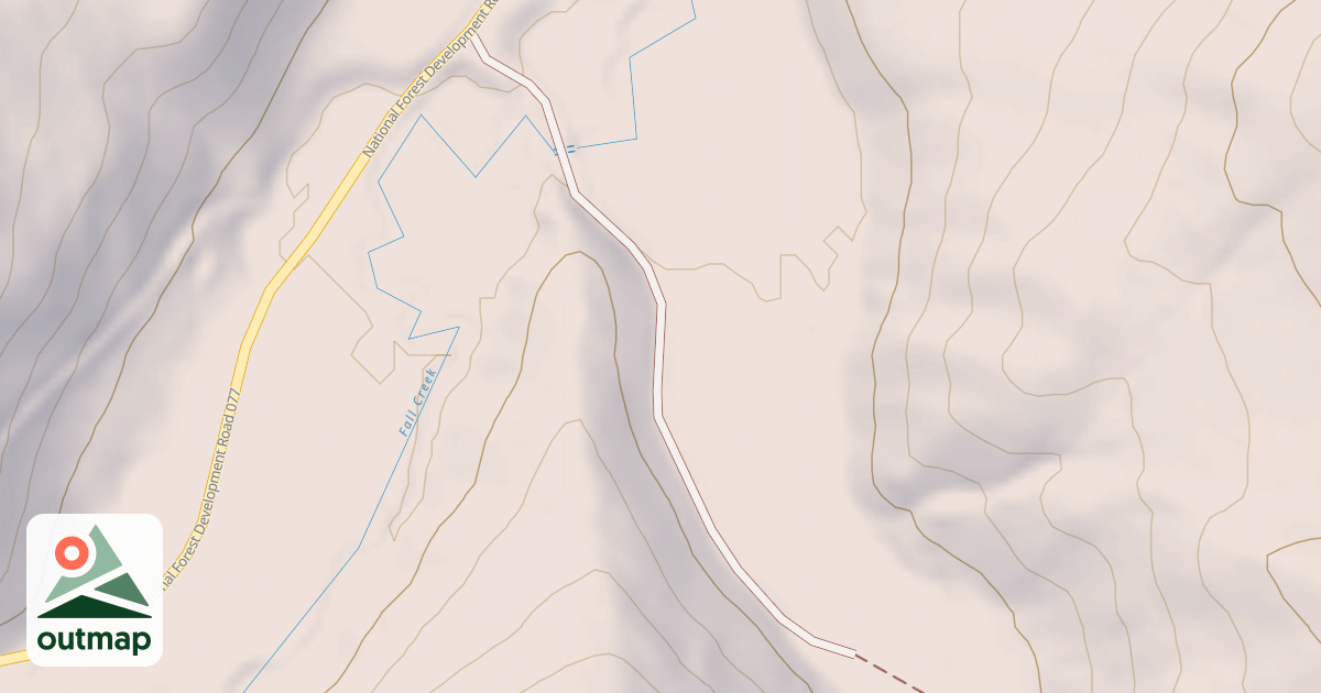 Map of SOUTH FORK FALL CREEK