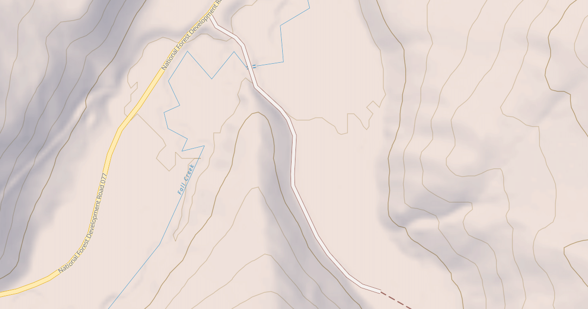 Map preview of SOUTH FORK FALL CREEK