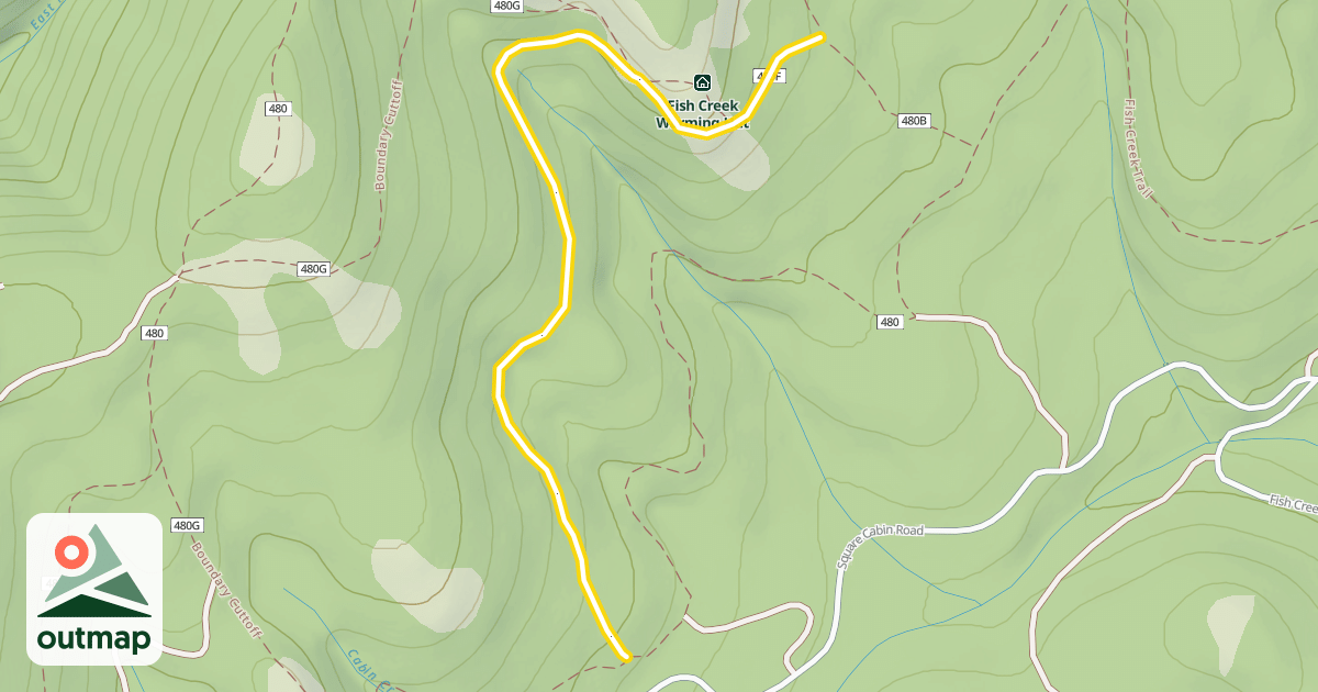 Map of Debbies Cuttoff