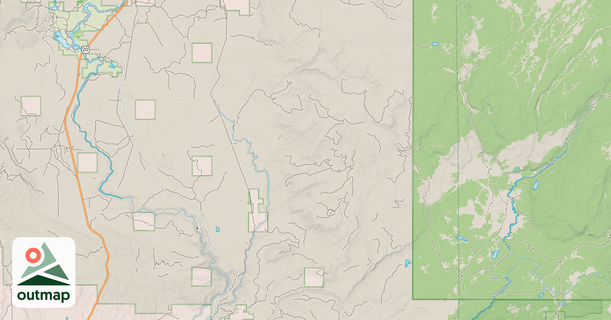 Map of FISH CREEK