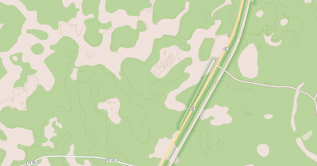 Map preview of USFS Motor Vehicle Use Map Roads {9810EE51-DC33-4ABF-A3BE-4EE65EBBCC63}