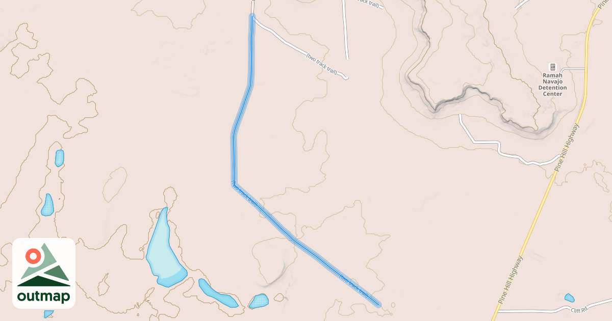 Map of (two track trail)