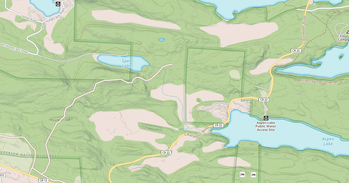 Map preview of Clearwater Spur