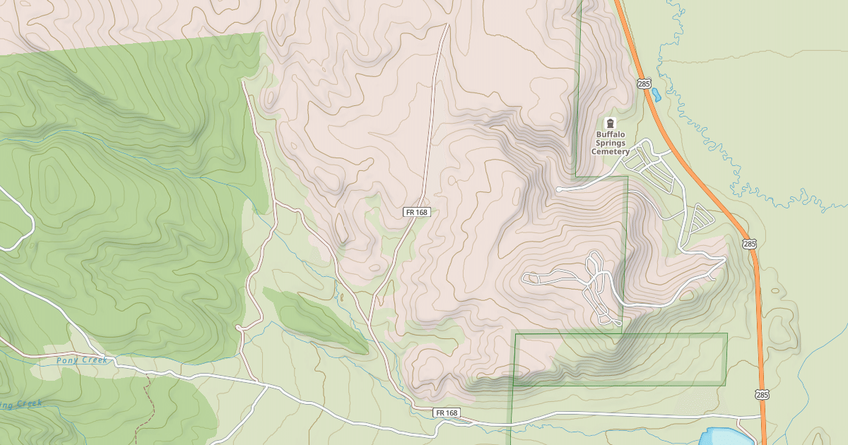 Map preview of PONDEROSA