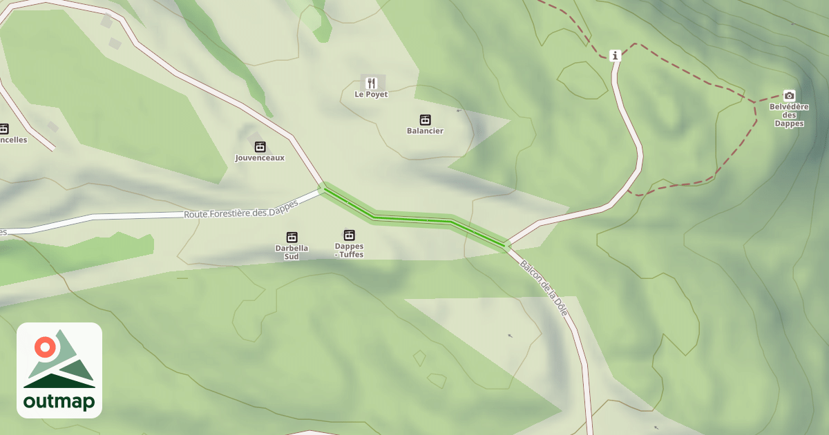 Map of Balcon de la Dôle