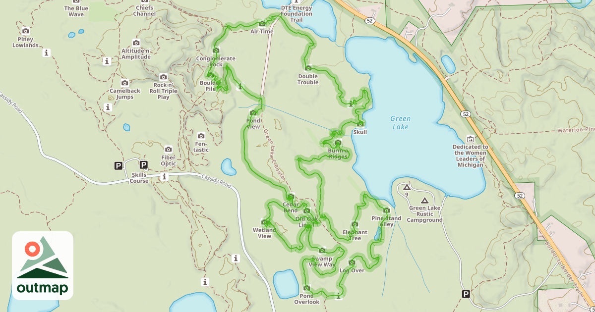 Map of Green Lake Loop
