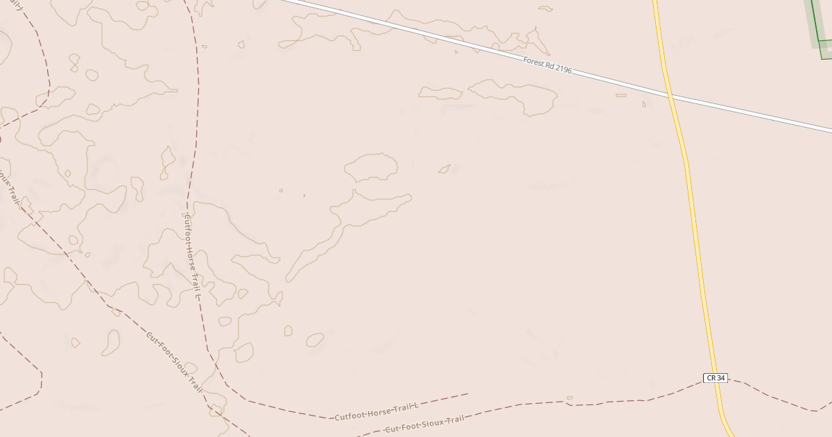 Map preview of Cutfoot Horse Trail K