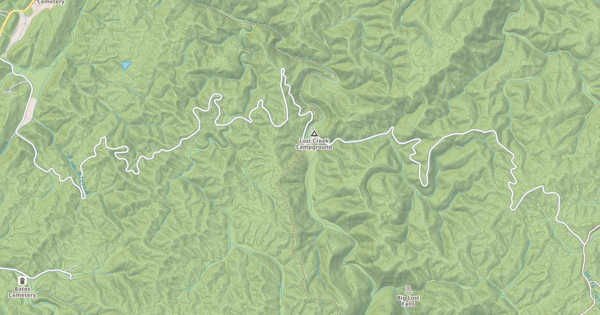 Map preview of WHITE OAK FLATS