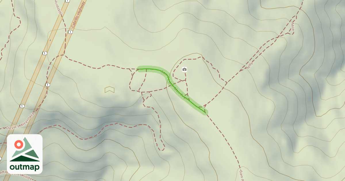 Map of San Pedro Mtn Trail