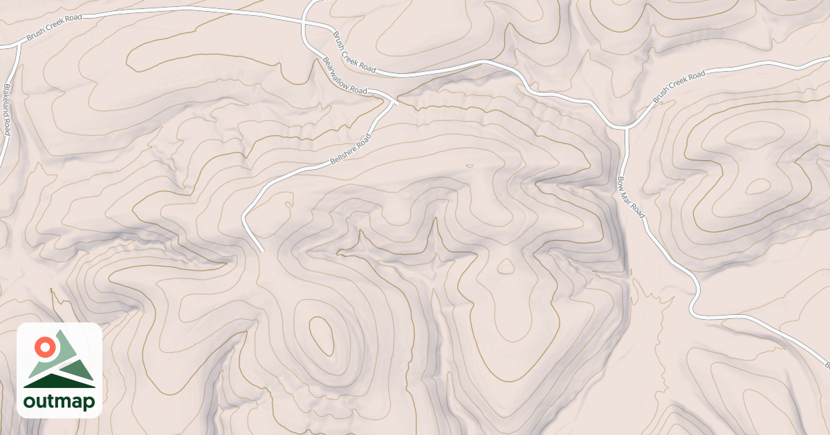 Map of SOUTH HART RIDGE