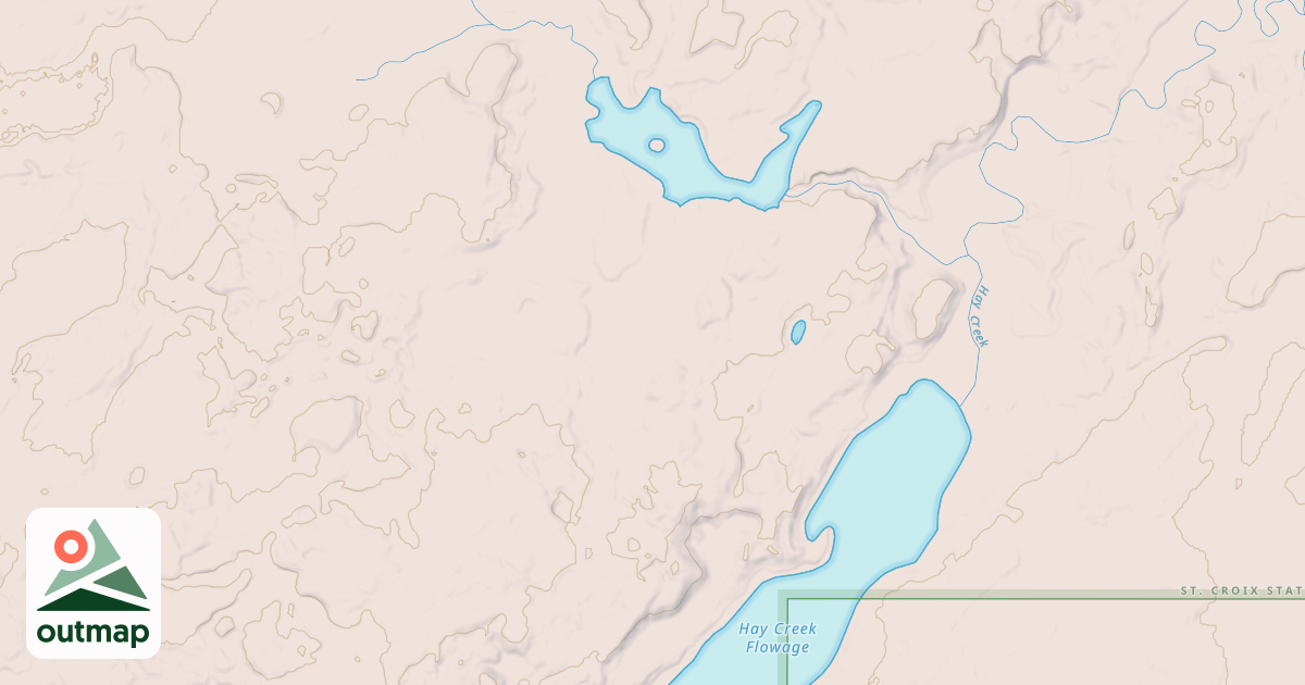 Map of Pine Riders Trail: St. Croix State Forest