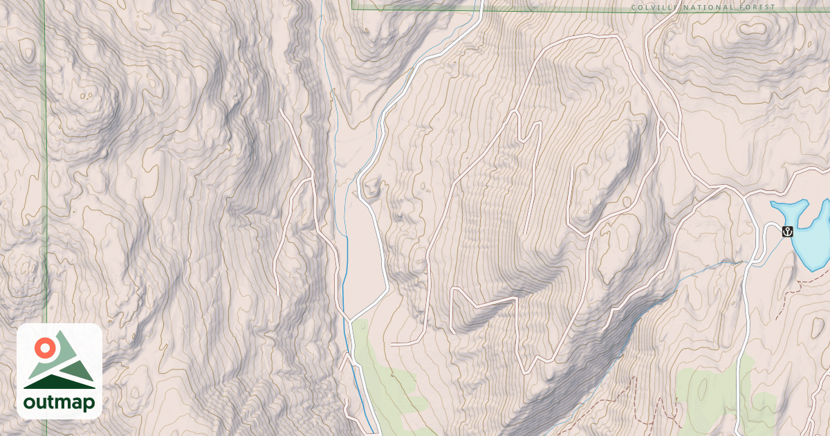 Map of EAST FORK CROWN CREEK