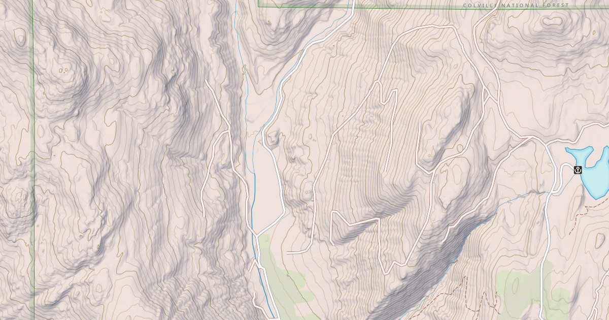 Map preview of EAST FORK CROWN CREEK