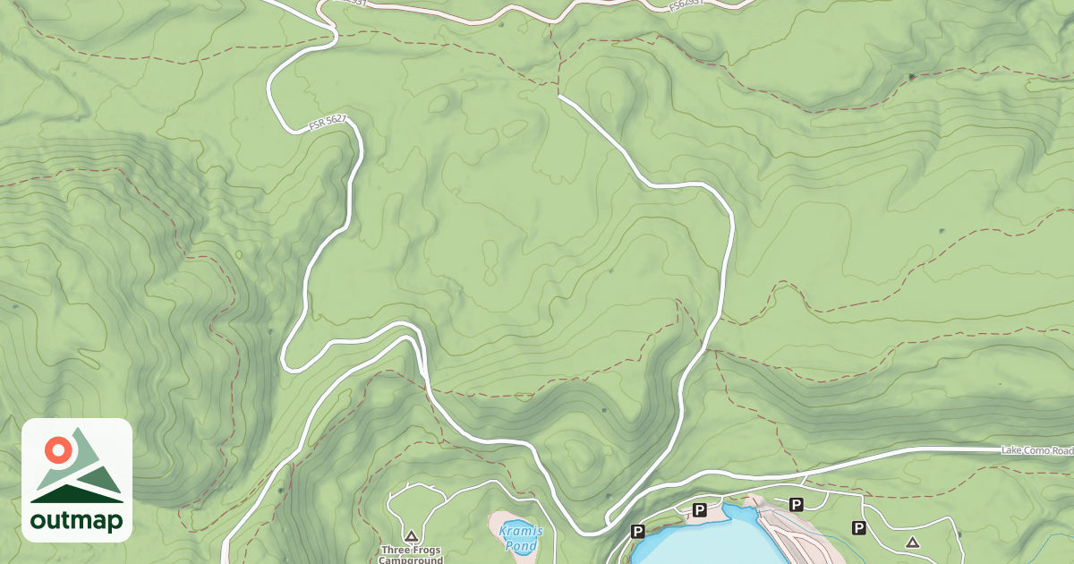 Map of (FDR) LICK CREEK