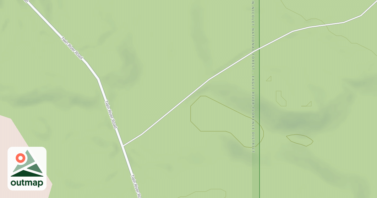 Map of RIVER RAPIDS ROAD