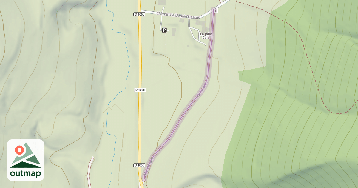 Map of Via Vercors