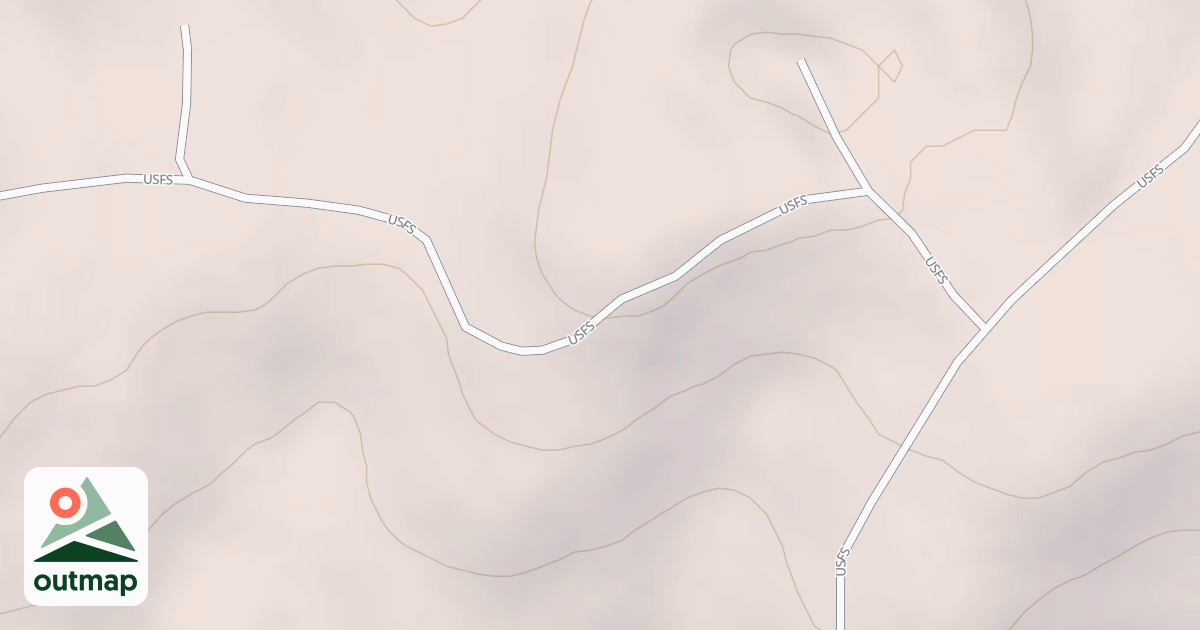 Map of Twin Lake Pass Pit Road