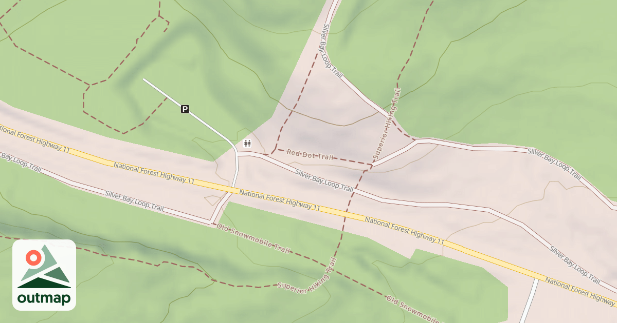 Map of Red Dot Trail
