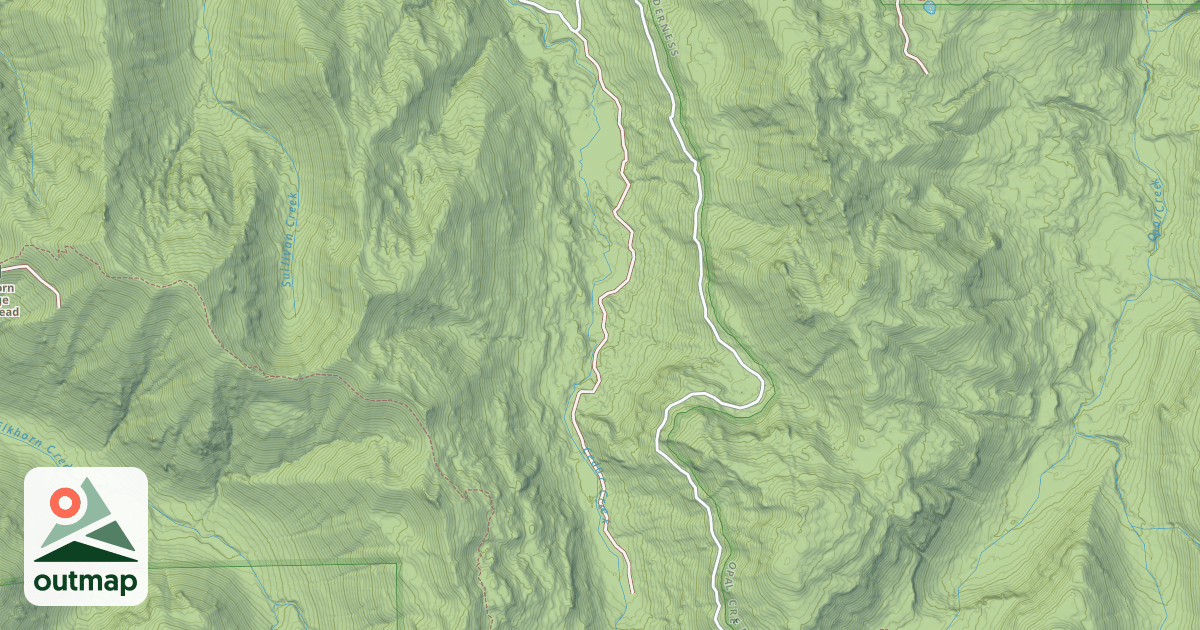 Map of UPPER CEDAR CREEK