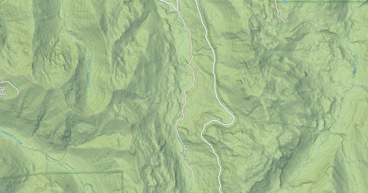 Map preview of UPPER CEDAR CREEK