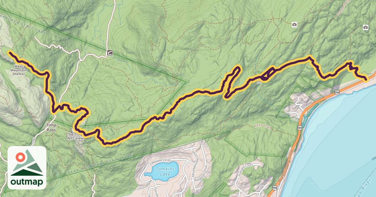 Map of Timp-Torne Trail