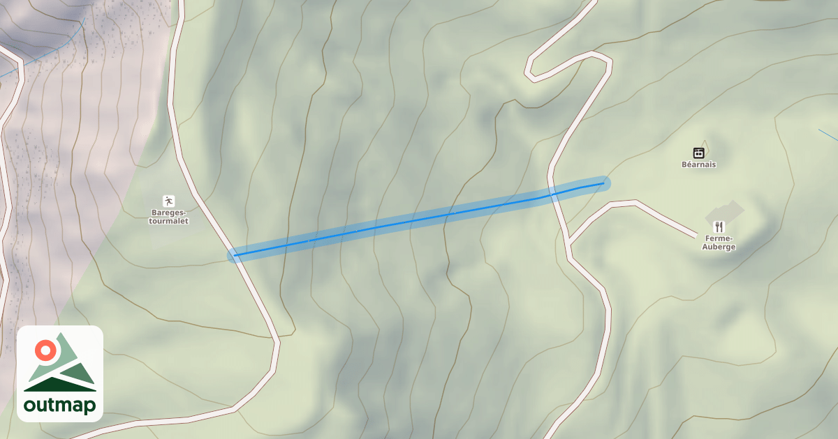 Map of Coume Lounque