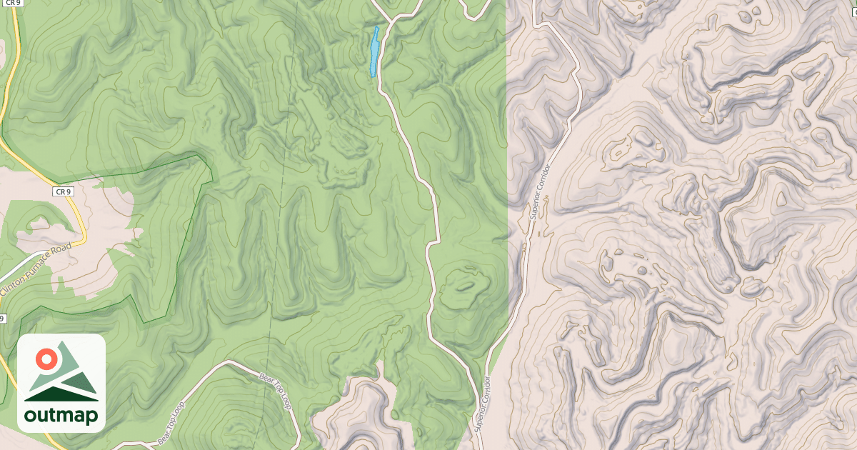 Map of Bear Claw Trail
