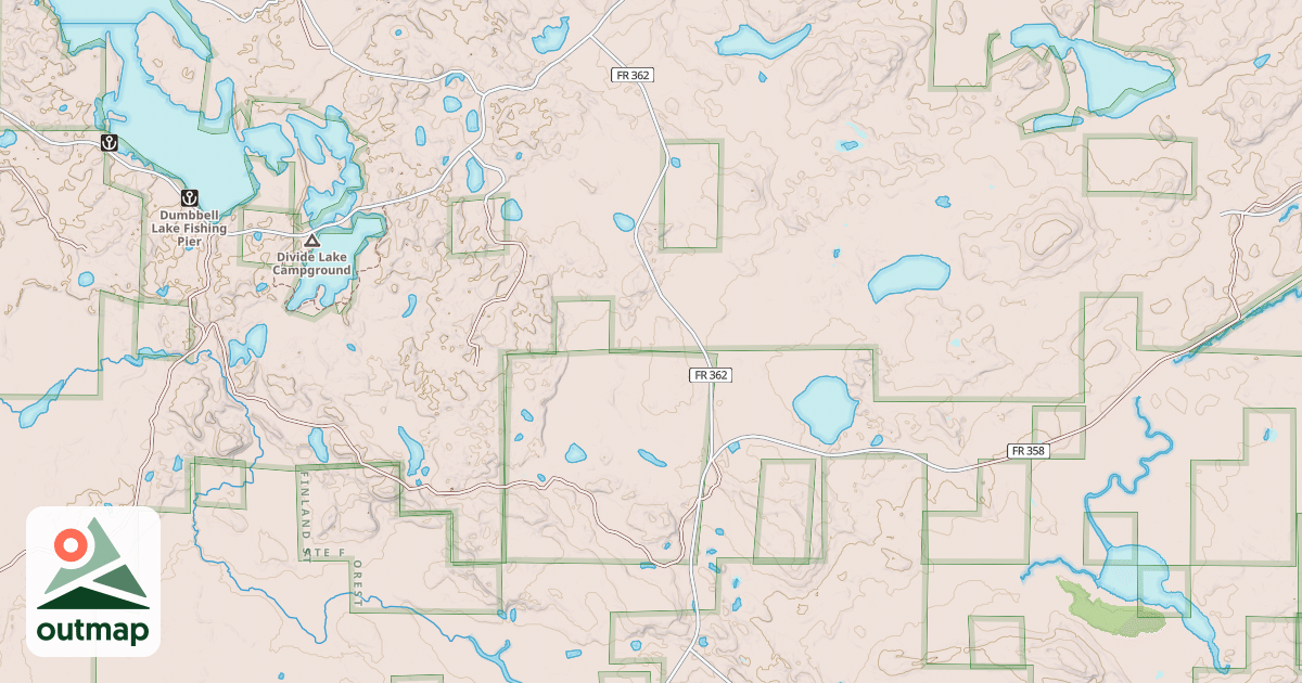 Map of MANITOU
