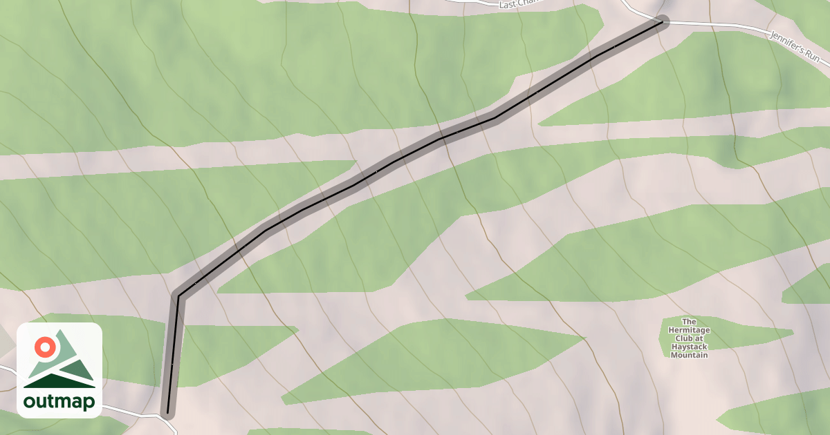 Map of Jennifer's Run