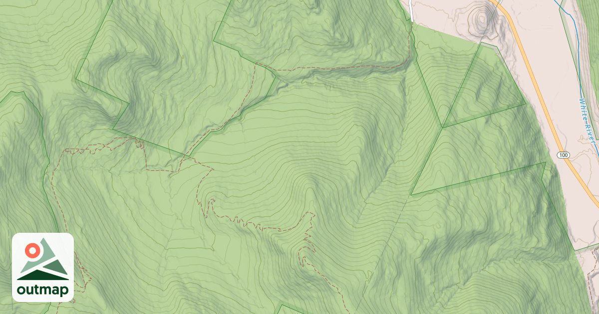 Map of Tunnel Brook