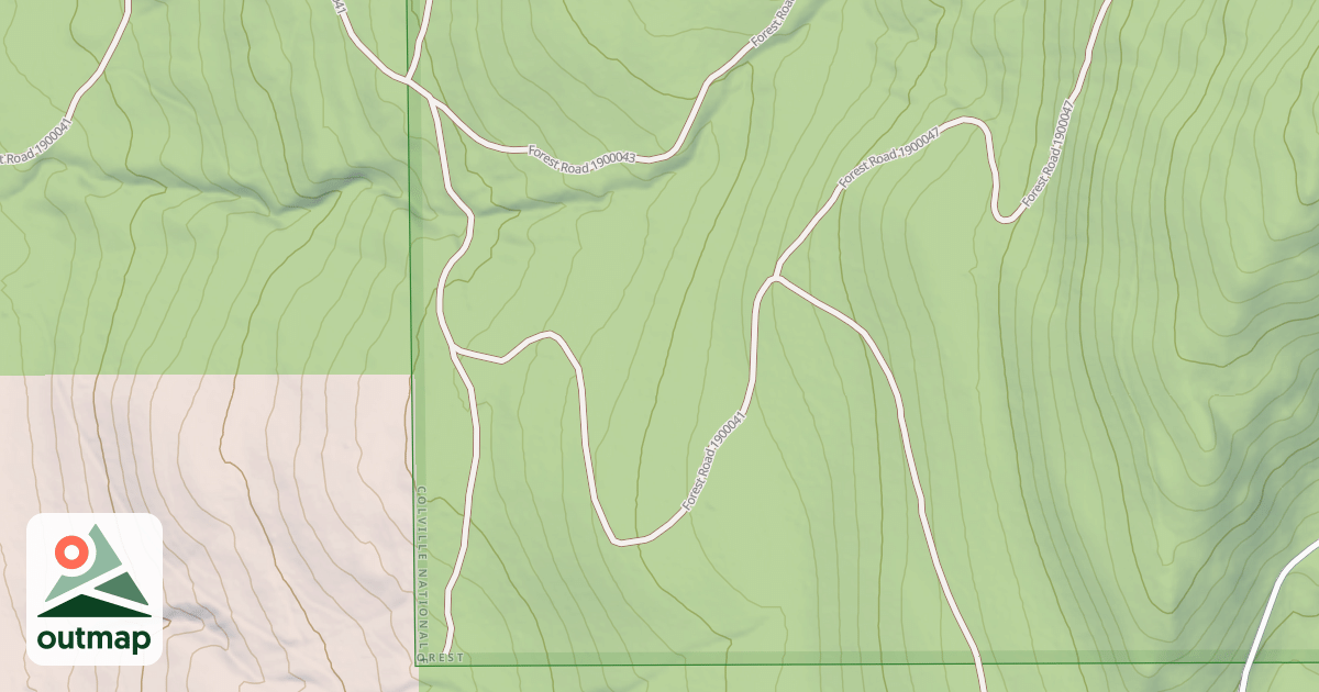 Map of USFS Motor Vehicle Use Map Roads {32430037-5989-4E02-B497-F2D959275F48}
